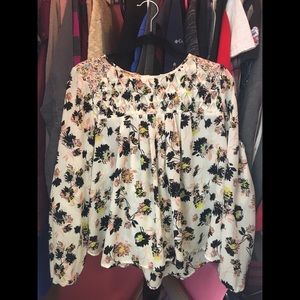 Flowy Breathable Flowery Top